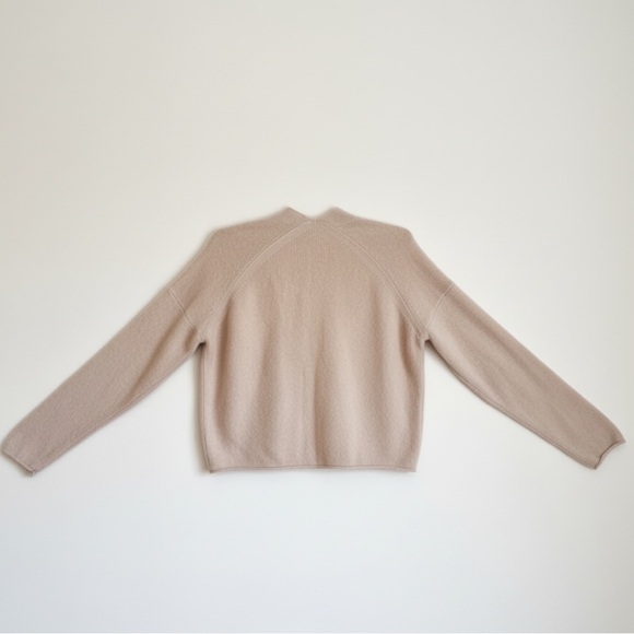 NAKED CASHMERE Naked Cashmere Open Front Cropped Cardigan in Nude (S) - Picture 4 of 5